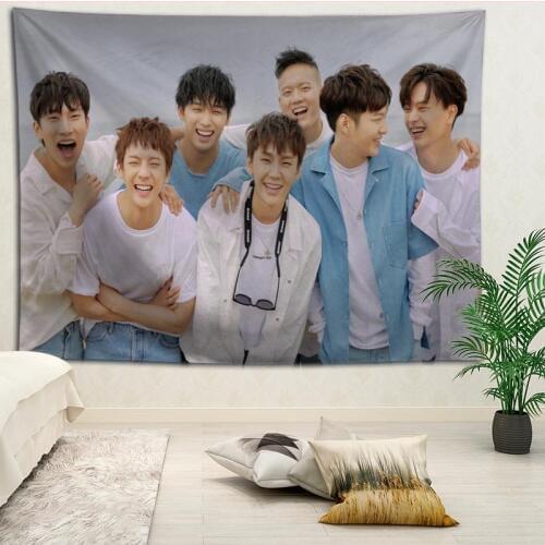 BTOB Tapestries Hanging cloth background wall covering bedroom renovation bed decoration tapestry custom logo