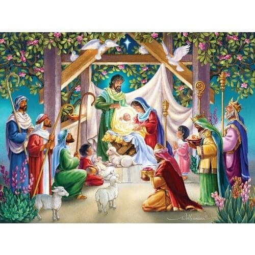 Christian baby jesus baige tree background High quality Computer print newborn baby photo backdrop