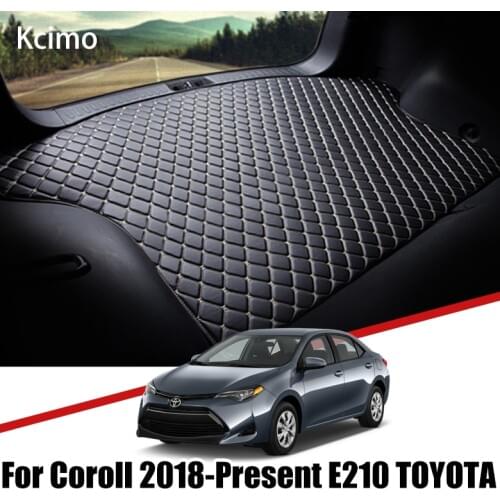 Leather Car Trunk Mat For Toyota Corolla 2018 2019 2020 Trunk Boot Mat E210 Cargo Liners Tray Slip Liner Rear Pad