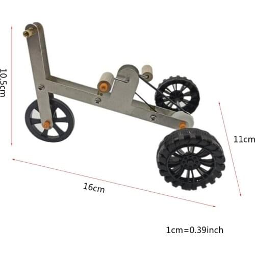 Parrot Mini Metal Bike Toy Birds Training Plaything Education Interactive Props H58C