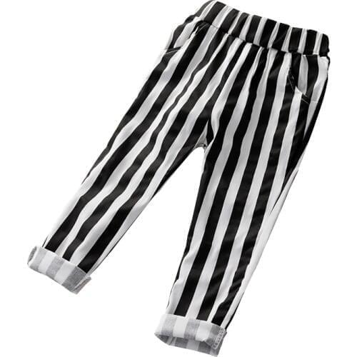 Fashion Elestic Waist stripe Pants For Girl Children Pants Girl Pencil Casual Long Pants Girls Pants Girls leggings
