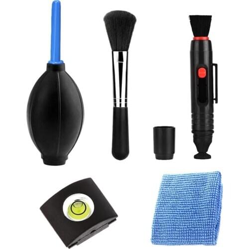 5-In-1 Camera Dust Cleaning Tools Set Camera Lens Cleaning Brush Wipe pen air blower Set For Canon For Nikon For Sony