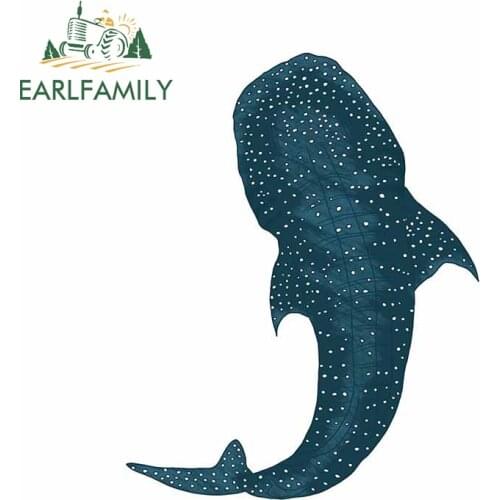 EARLFAMILY 13cm x 10.1cm for Whale Shark Decal Waterproof Motorcycle Helmet Snowboard Scratch-proof Window Camper Car Stickers