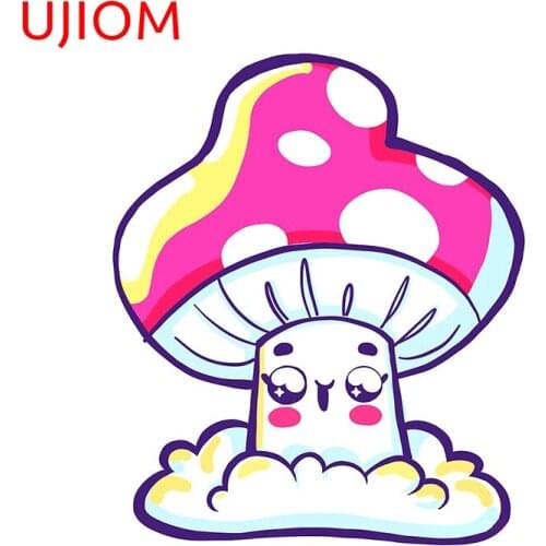 UJIOM Wall Stickers Mushroom Magic Child Bedroom Decorations Sticker Accessories Room Waterproof Wallpaper Home Decor Art Decals