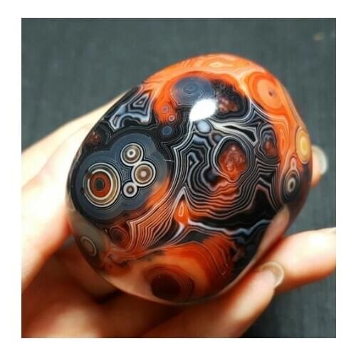Natural Polished Banded Agate Crystal Madagascar Healing