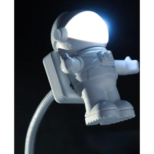 Novel USB Astronaut LED Night Lights For Home Helmet Switch Night Lamp For Work As Childrens Gift Space Man Lamp