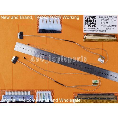 New Original LCD LED Video Flex Cable For Lenovo IdeaPad 100-15IBD 100-15LBD 15.6" 30Pin Laptop Screen Display DC02001XL10