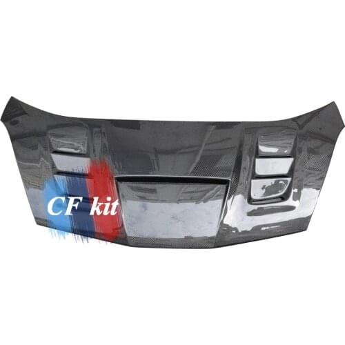 Real Carbon Fiber Front Hood Engine Bonnet Cover For Honda Fit Jazz Ge 2009-2013 Car Styling