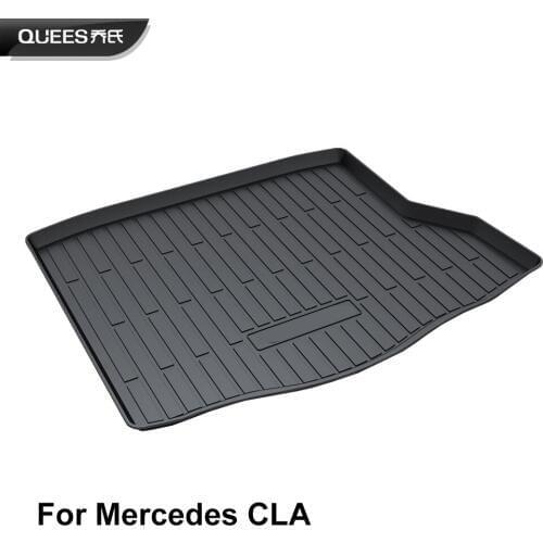 QUEES Custom Fit Cargo Liner Boot Tray Trunk Floor Mat for Mercedes Benz CLA Class 2013 2014 2015 2016 2017