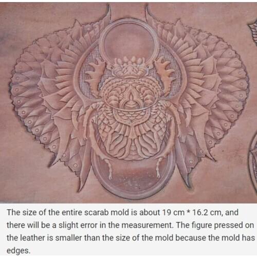 Hand-work unique design leather working tools carving punches stamp craft tools- Scarab beetle pattern