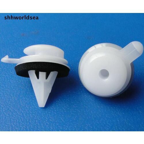 Shhworldsea 100pcs auto fastener plastic clips A column outside act the role of the board for land rover