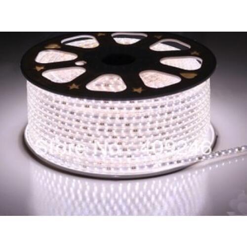 5M/Roll+Plug Super bright 3528 LED strip AC110V high voltage White Tube type Waterproof flexible SMD led strip 60leds/M