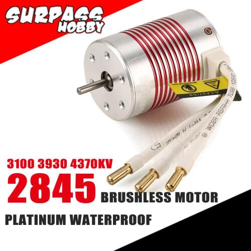 SURPASS HOBBY Platinum 2845 Waterproof Brushless Motor 4370 3100KV ESC for 1/14 1/12 RC Car Remote Control Traxxas Slash 4x4