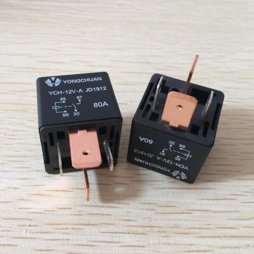 Reinforced Enlarged Contact Imported Material 80A Automotive Relay 12V 24V Car Factory Dedicated 4-pin Relay