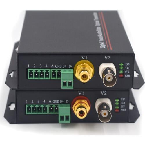 Video Audio Data to Fiber Optical Media Converters Transmitter Receiver Single singlemode fiber up 20Km CCTV Security System