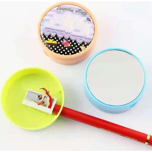 100sets 44MM pencil sharpener button badge Mini small mirror button badge student pencil sharpener button badge blank material