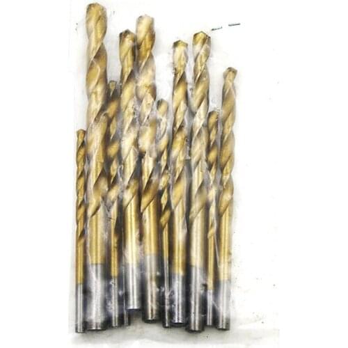 13pcs/set High Speed Steel HSS Straight Shank Twist Drill Bits Electric Rotary Tools for Metal Wood Drilling