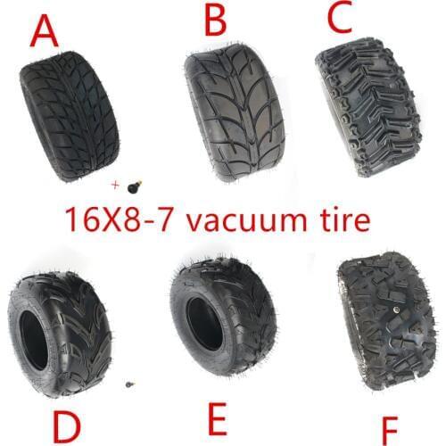 16X8-7 inch Vacuum Tire 16 * 8-7(200/55-7) Highway Tyre Wear-resistant Wheel Tires for KARTING ATV UTV Buggy GO KART