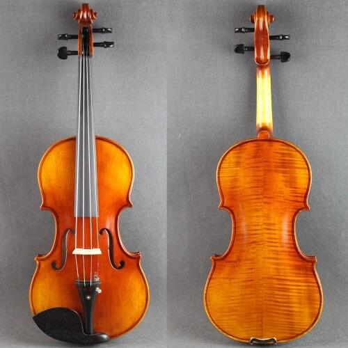 4/4 Violin One Listed Violin!! 4/4 바이올린 كمان Handmade violino Good Flamed! Free Case and Bow