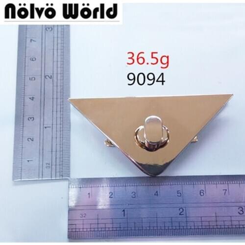 20pcs 75*37mm nickle bags lock DIY handbag triangle lock,alloy bolsas bags silver triangle locks fasten