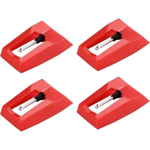 4 Pcs Record Player Needle Turntable Diamond Replacement Stylus Needles for Vinyl Record Player