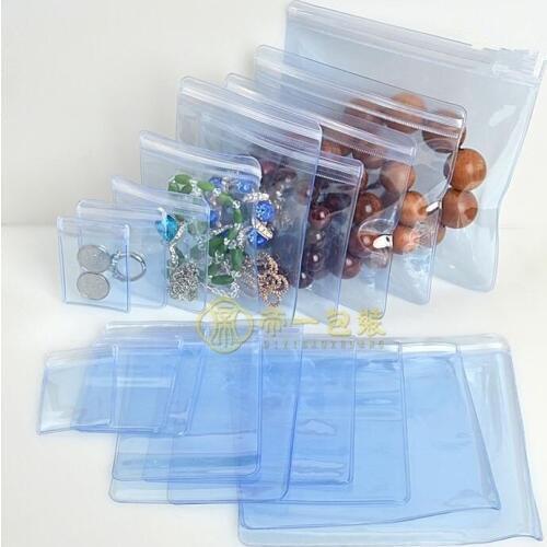 Free Shipping 100pcs Thicken PVC Zip Lock Bag Jewelry Storage & Package Pouches Self Seal Ring Earring Bracelet Necklace 9Size