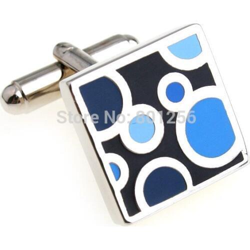 Free shipping Cufflinks 3 colors option enamel water drop design copper material men cufflinks whoelsale&retail