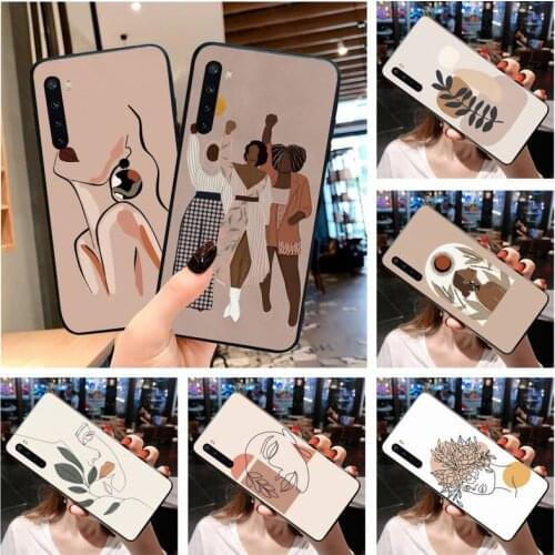 Abstract Fashion Vintage Girl Minimalist art Phone Case for Xiaomi Mi Note 10 Lite Mi 9T Pro xiaomi 10 10 CC9 Pro