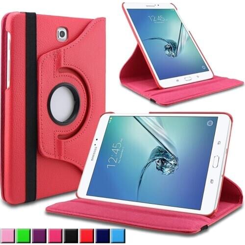360 Degree Rotating PU Leather Flip Case Cover For Samsung Galaxy Tab A 9.7 SM-T550 T550 T551 SM-T555 TabA 9.7 Tablet Case