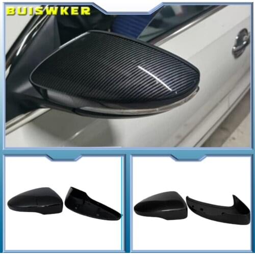 Black Side Wing Mirror Cover for VW Golf 7.5 MK7 7 GTD R GTI 6 Passat B7 CC Scirocco E-GOLF Polo 6R 6C MK6 Cap for Jetta 6 MKVI
