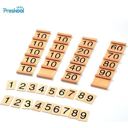 Family Version Baby Toy Montessori Teens and Tens Boards Wooden Toys Early Childhood Education Preschool Training