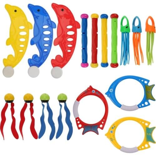17pcs Swimming Diving Toys Underwater Sinking Swimming Pool