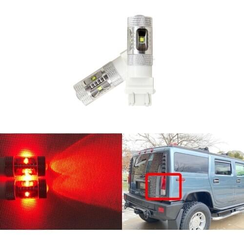 For Hummer H2 2003 2004 2005 2006 2007 2008 2009 Pair 3157-SCK 3057 T25 3157 Projector Canbus Led Tail Brake Light Bulbs