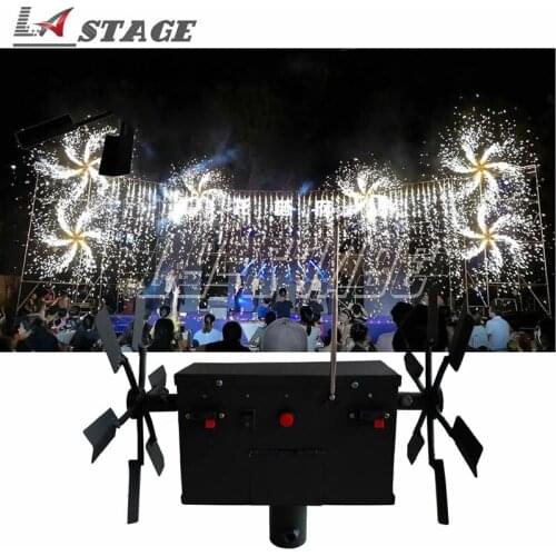 Double Fan Remote Control Swing Fireworks Ignite Machine For Wedding Party