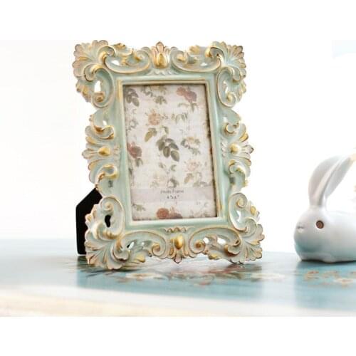 European classic rococo pattern resin photo frame home bedroom decoration photo frame wedding gift scene decoration