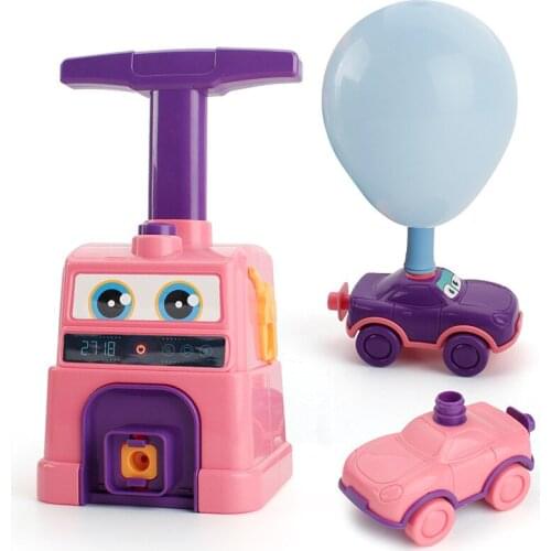 Inertia Balloon Powered Car Push-to-launch Sliding Vehicles Science Experiment Children Fun Puzzle Enlightenment Educational Toy