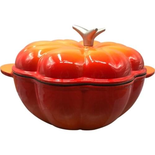 Thick cast iron enamel pot pumpkin pot soup pot uncoated non-stick stew pot pig iron pot