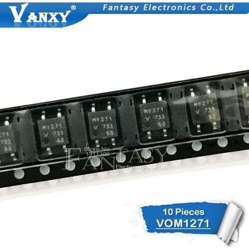 10pcs VOM1271 SOP4 VOM1271T SOP-4 M2171 M1271T SOP SMD optocouplers isolators