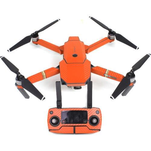 Orange Waterproof Carbon Decal Sticker Skin Wrap Skin for DJI Mavic Pro Drone Quad-copter