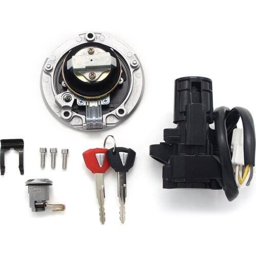 Motorcycle Ignition Key Switch Fuel Gas Cap Seat Lock Kit For Kawasaki ZX1000 1000 51049-0039 27048-5024 27048-5023 51049-0039
