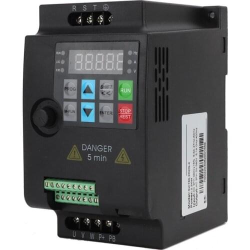 SKI780 2.2kw 380V VFD Frequency Converter Inverter 3 Phase Input & Output Mini Universal Motor Variable Speed Driver