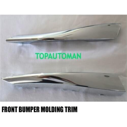 ROLLSROVER Pair Of Front Bumper Fog Lamp Bezel Molding Trim For Jaguar XF 2012-2015 OEM C2Z13455 C2Z13205