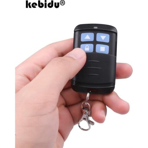 Kebidu 433MHz Wireless 4 Keys Copy Cloning Garage Door Remote Control Duplicator Key for PT/SC/LX/HX/HT