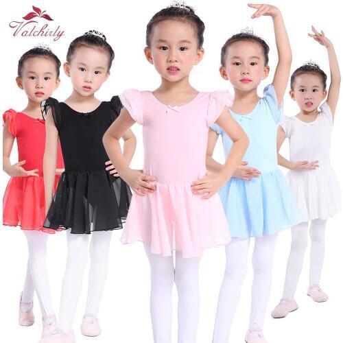 Pink Ballet Dress Kids Leotard Tutu Dance Wear Costumes Ballet Leotards for Girl Ballerina