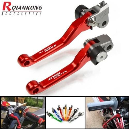 Motorcycle Dirt Bike Brake Clutch Levers CNC Aluminum Pivot Foldable handle levers FOR HONDA CRM 250 R 1994 1995 1996 1997 1998