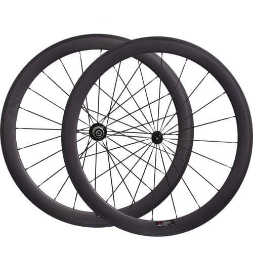 Super light Ceramic Bearing Hub Powerway R13 Road Bicycle Carbon Wheelset 50mm 23mm V Shape Full Carbon Wheels Clincher Tubular