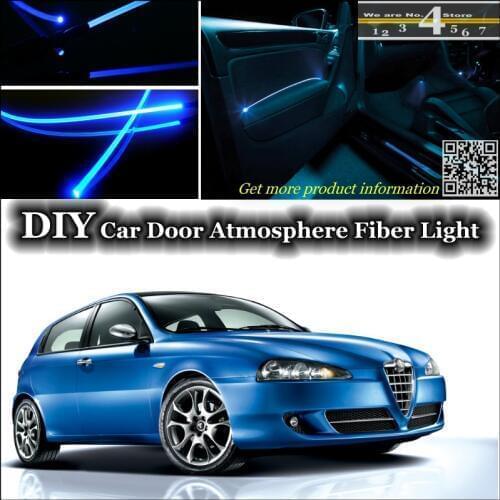 Interior Ambient Light Tuning Atmosphere Fiber Optic Band Lights For Alfa Romeo 147 / GTA AR Inside Door Panel illumination
