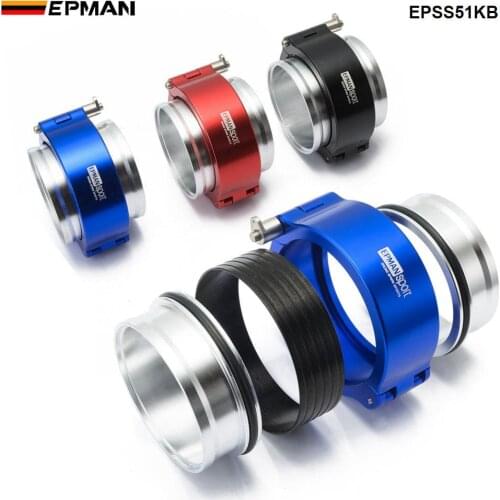 EPMAN Exhaust V-band Clamp Quick Release HD Clamp Aluminium For 2" OD Turbo / Intercooler Pipe EPSS51KB