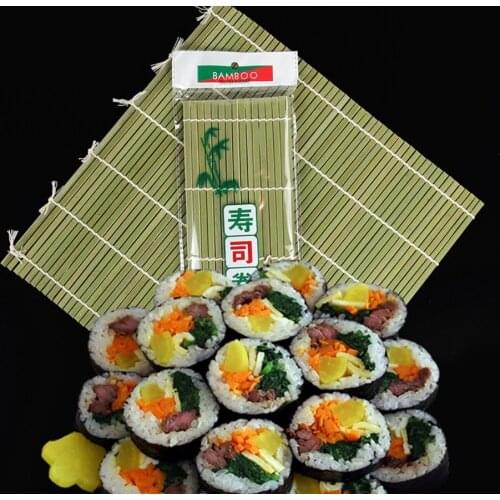Sushi Curtain Cooking Accessories Sushi Rolling Roller Hand Maker Sushi Tools Onigiri Rice Rollers Bamboo Non-stick