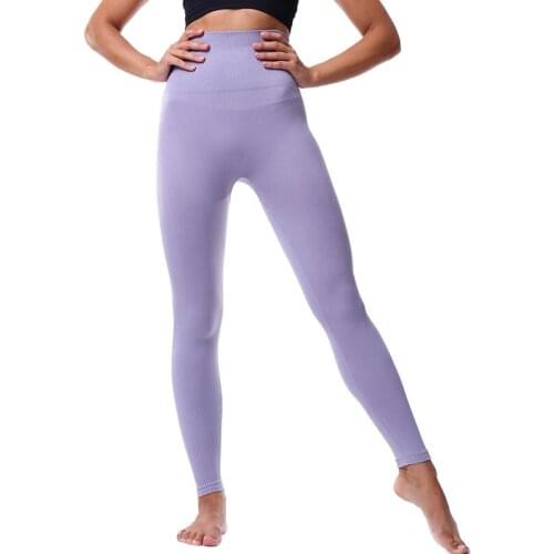 Women Gym Yoga Seamless Pants Sports Clothes Stretchy High Waist Athletic Exercise Fitness Leggings Activewear Pants